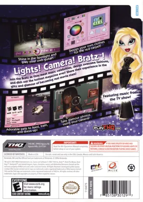 Bratz - The Movie box cover back